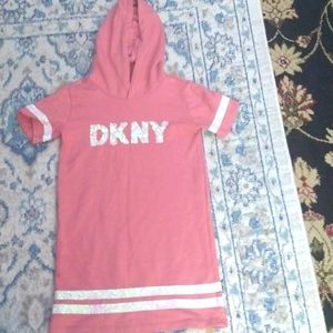 Girls hooded DKNY dress